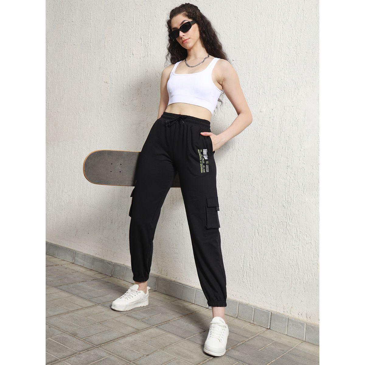 جوغر بنمط كارجو وأرجل مستقيمة بحواف مكبلة هابر هولم × ستايلي-women-clothing-bottoms-joggers-image-5