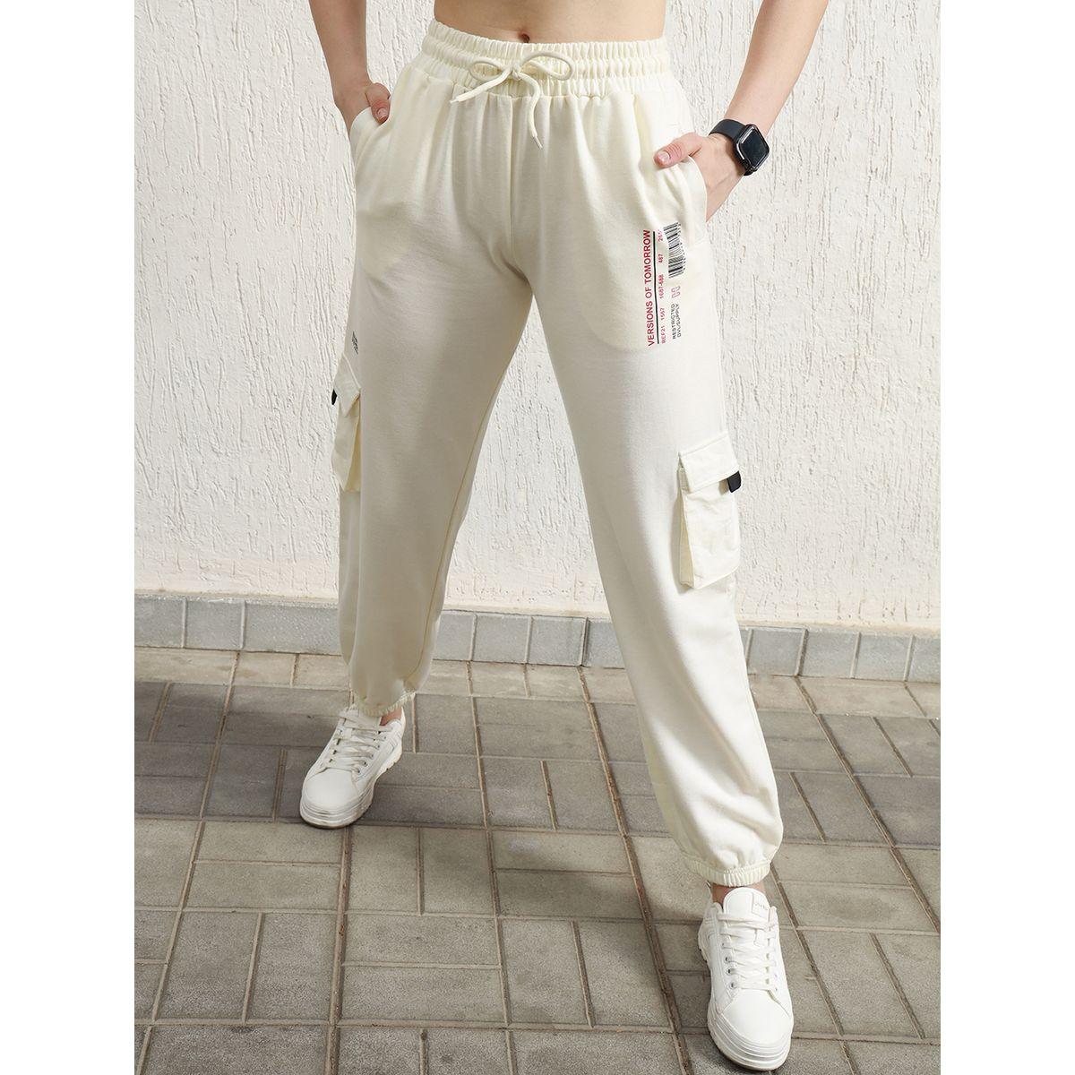 Hubberholme X Styli  Cuffed Straight Leg High Rise Cotton Cargo Joggers-women-clothing-bottoms-joggers-image-2