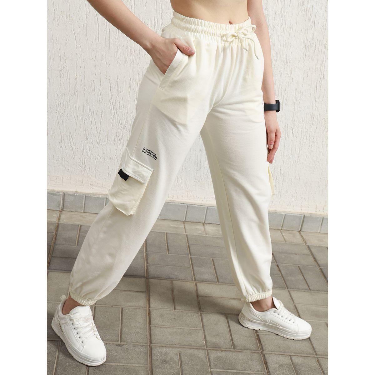 Hubberholme X Styli  Cuffed Straight Leg High Rise Cotton Cargo Joggers-women-clothing-bottoms-joggers-image-3