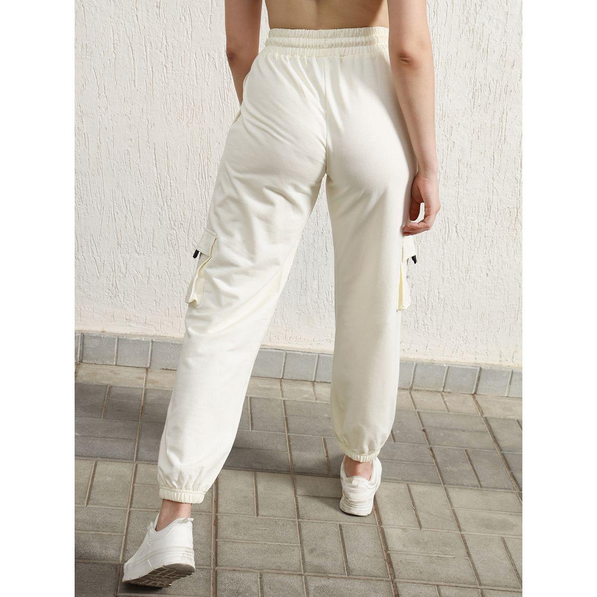 جوغر بنمط كارجو وأرجل مستقيمة بحواف مكبلة هابر هولم × ستايلي-women-clothing-bottoms-joggers-image-4