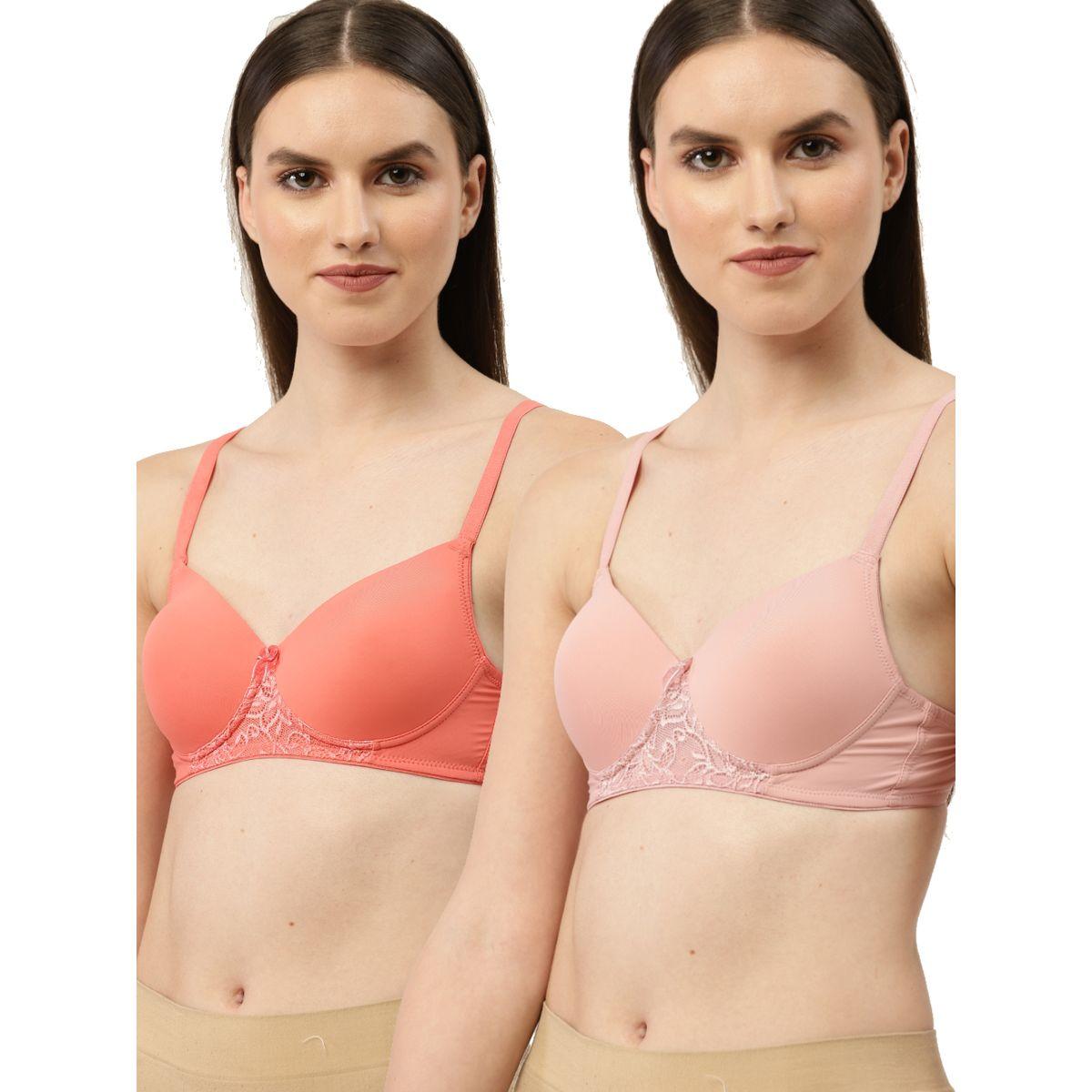 مجموعة من 2 صدرية مبطنة بتفاصيل دانتيل ليدينج ليدي × ستايلي-women-clothing-lingerie-bras-image-1