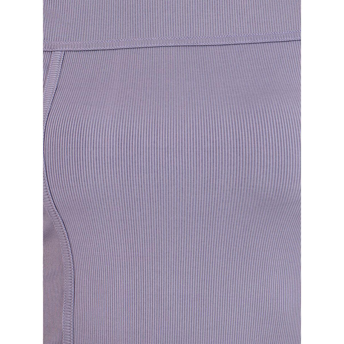Styli Ribbed Round Neck Contrast Panel Fitted T-Shirt-women-clothing-tshirts-image-4