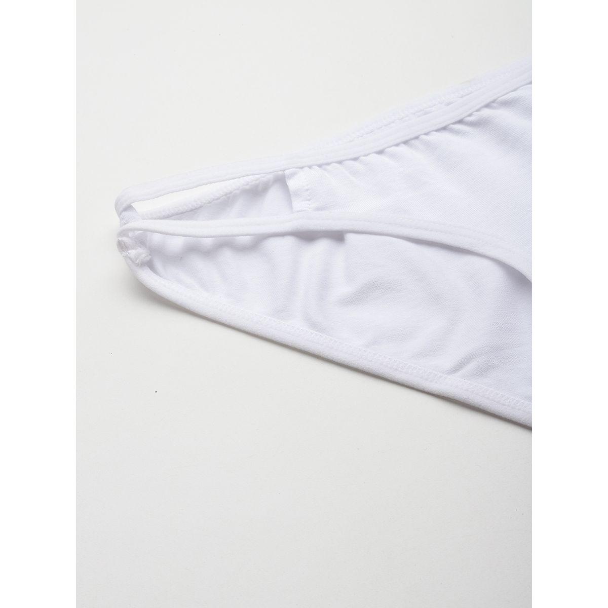 Leading Lady X Styli  Pack of 3 - Cotton Cut-Out Detail Bikini-women-clothing-lingerie-panties-image-2