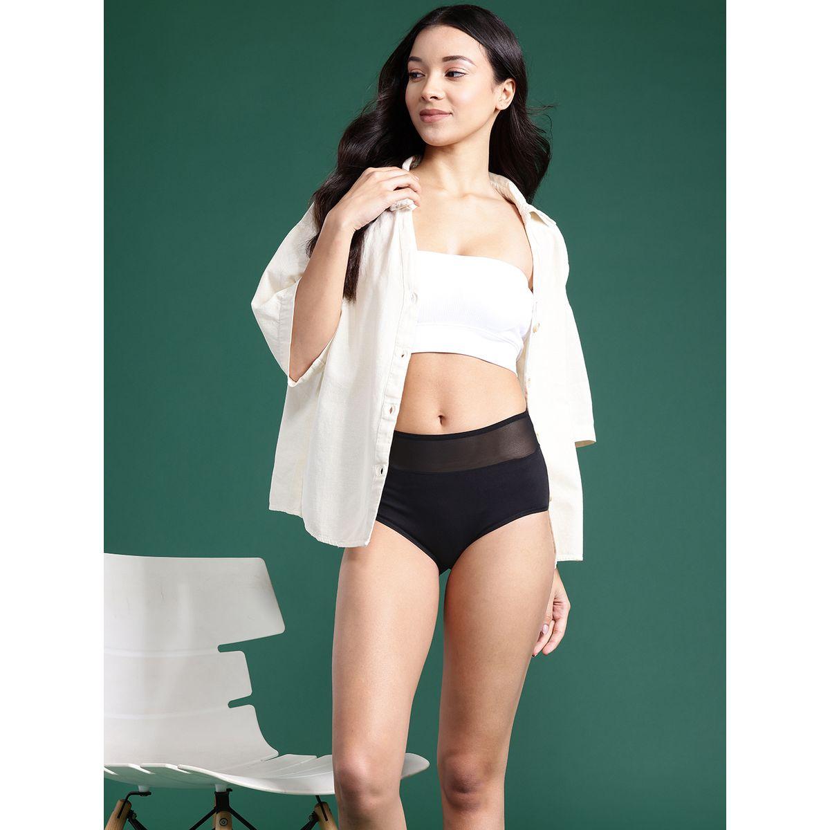 Leading Lady X Styli  Pack of 2 - Cotton Semi-Sheer Panel Hipster-women-clothing-lingerie-panties-image-3