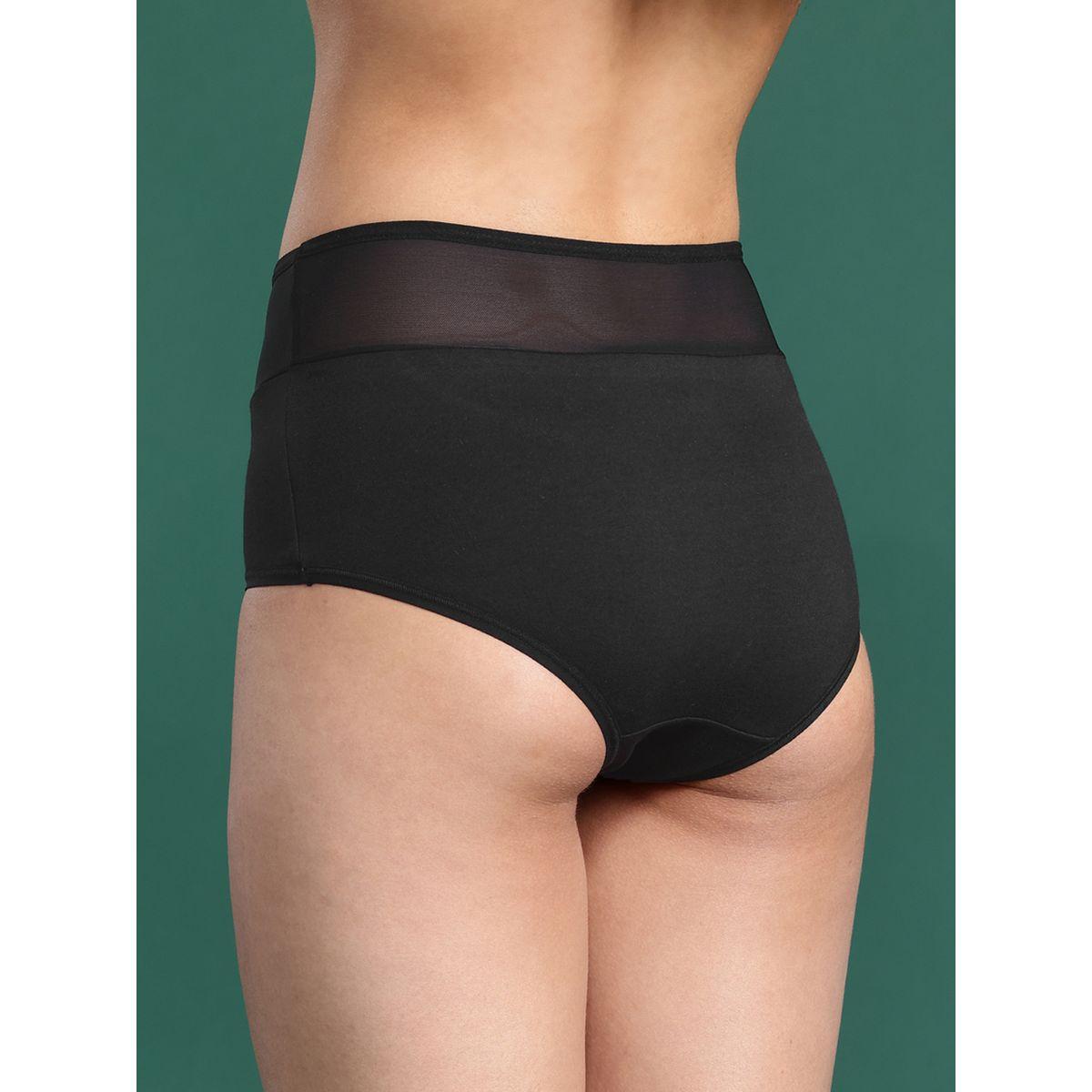 Leading Lady X Styli  Pack of 2 - Cotton Semi-Sheer Panel Hipster-women-clothing-lingerie-panties-image-4