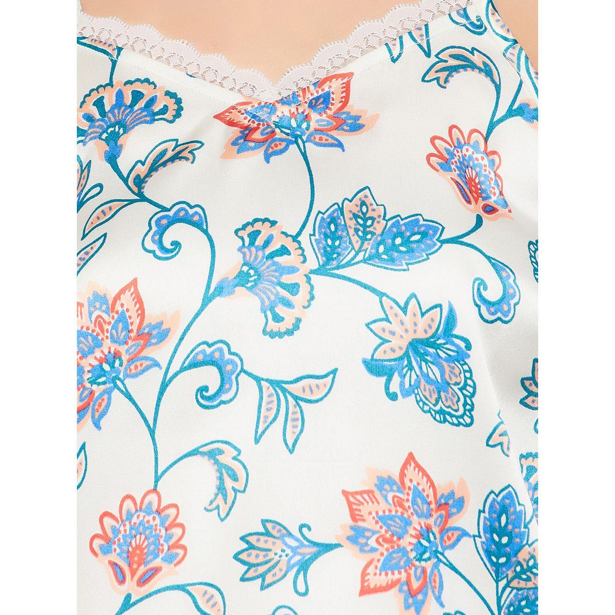 Clovia X Styli  Satin Floral Cami & Pyjama Set-women-clothing-nightwear-pyjamas-longsets-image-7