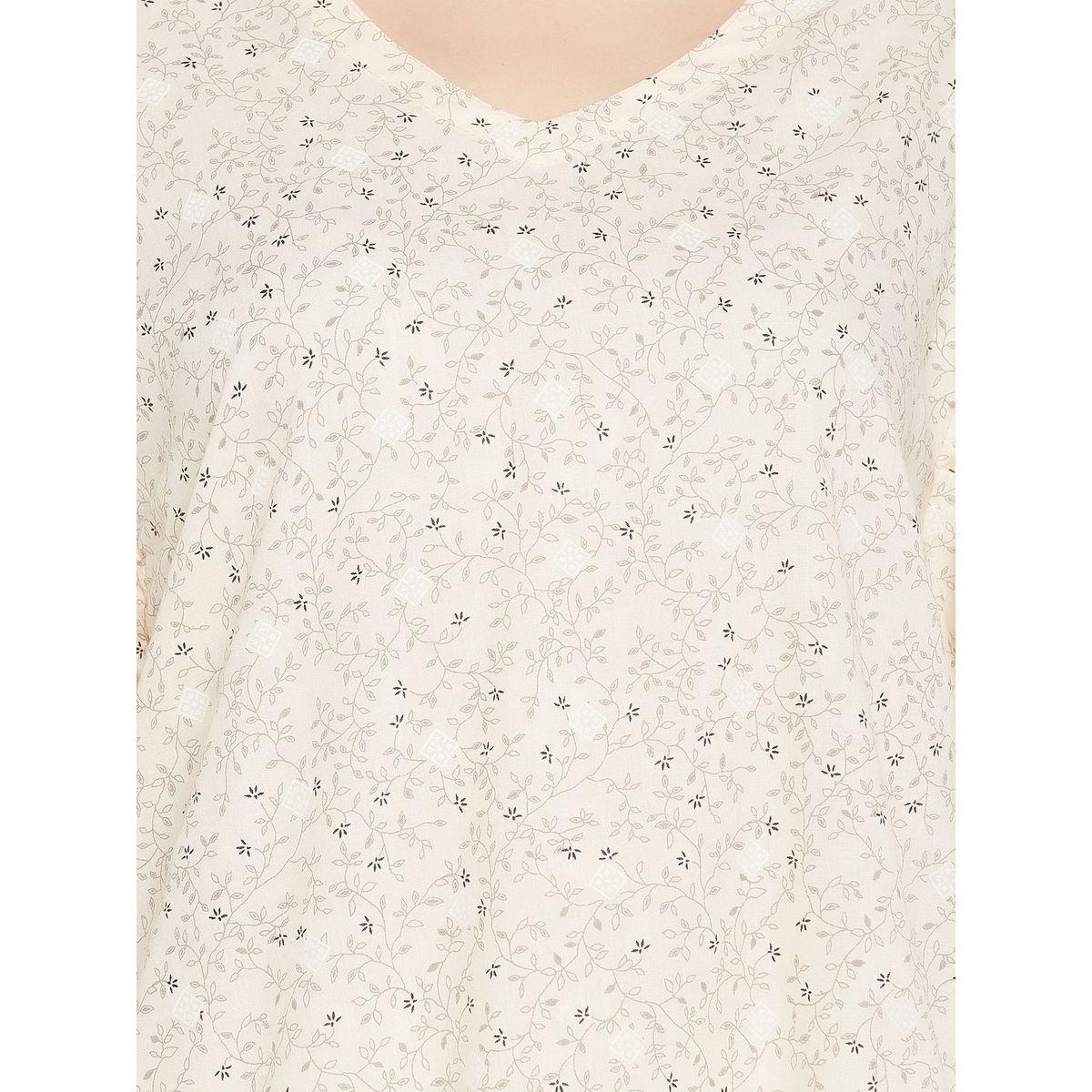 Clovia X Styli  Cotton Floral Kaftan Top & Shorts Set-women-clothing-nightwear-pyjamas-shortsets-image-7