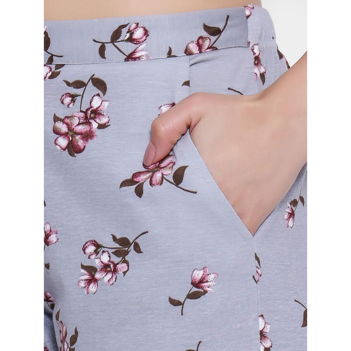 Clovia X Styli  Floral Print Button Down Shirt & Pyjama Set-women-clothing-nightwear-pyjamas-longsets-image-7