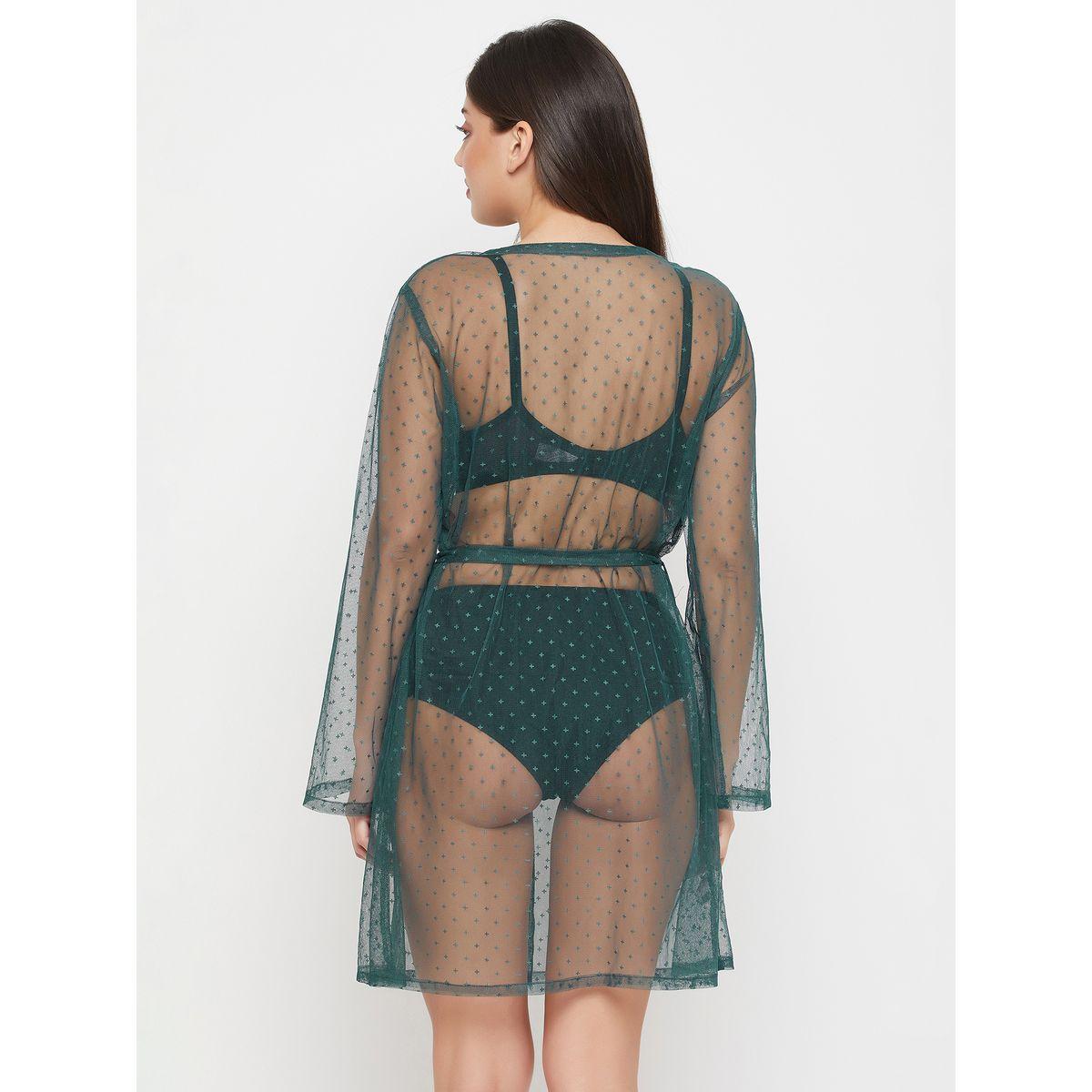 روب مزين بخيوط دوبي مع رباط كلوفيا × ستايلي-women-clothing-nightwear-robes-image-8