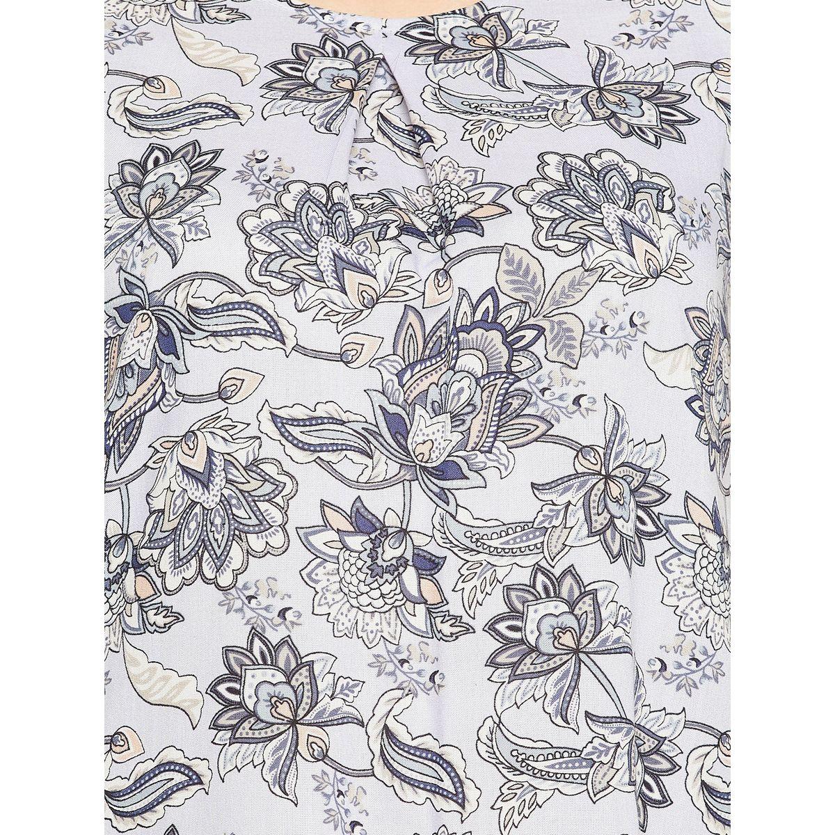 Clovia X Styli  Floral Print Round Neck Nightdress-women-clothing-nightwear-nighties-image-7