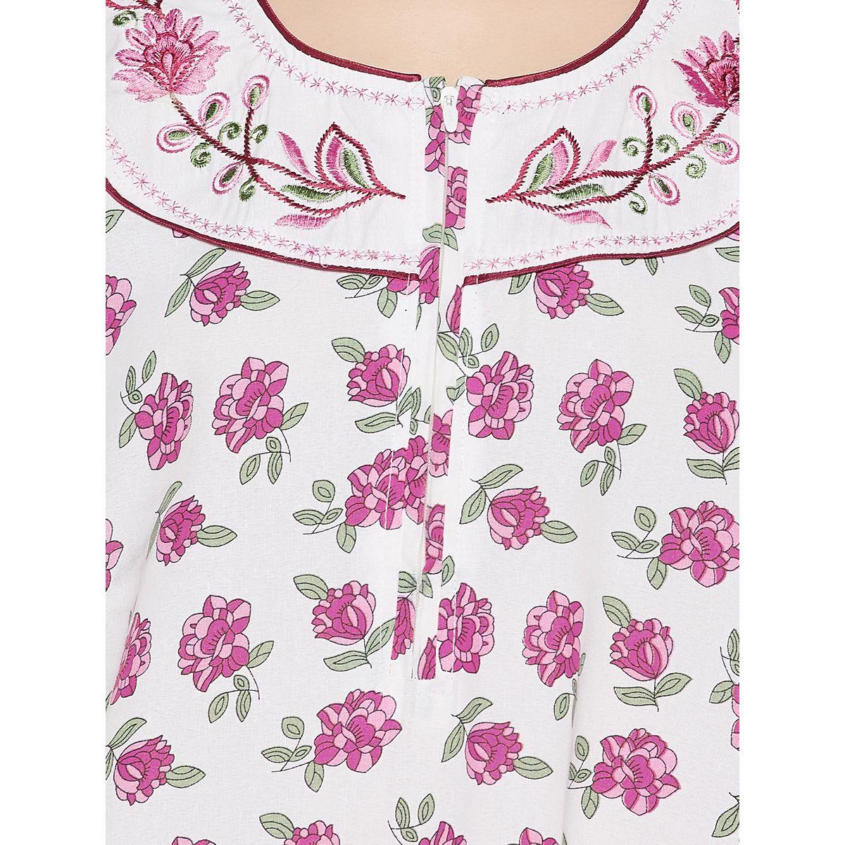 Clovia X Styli  Floral Print Nightdress-women-clothing-nightwear-nighties-image-7