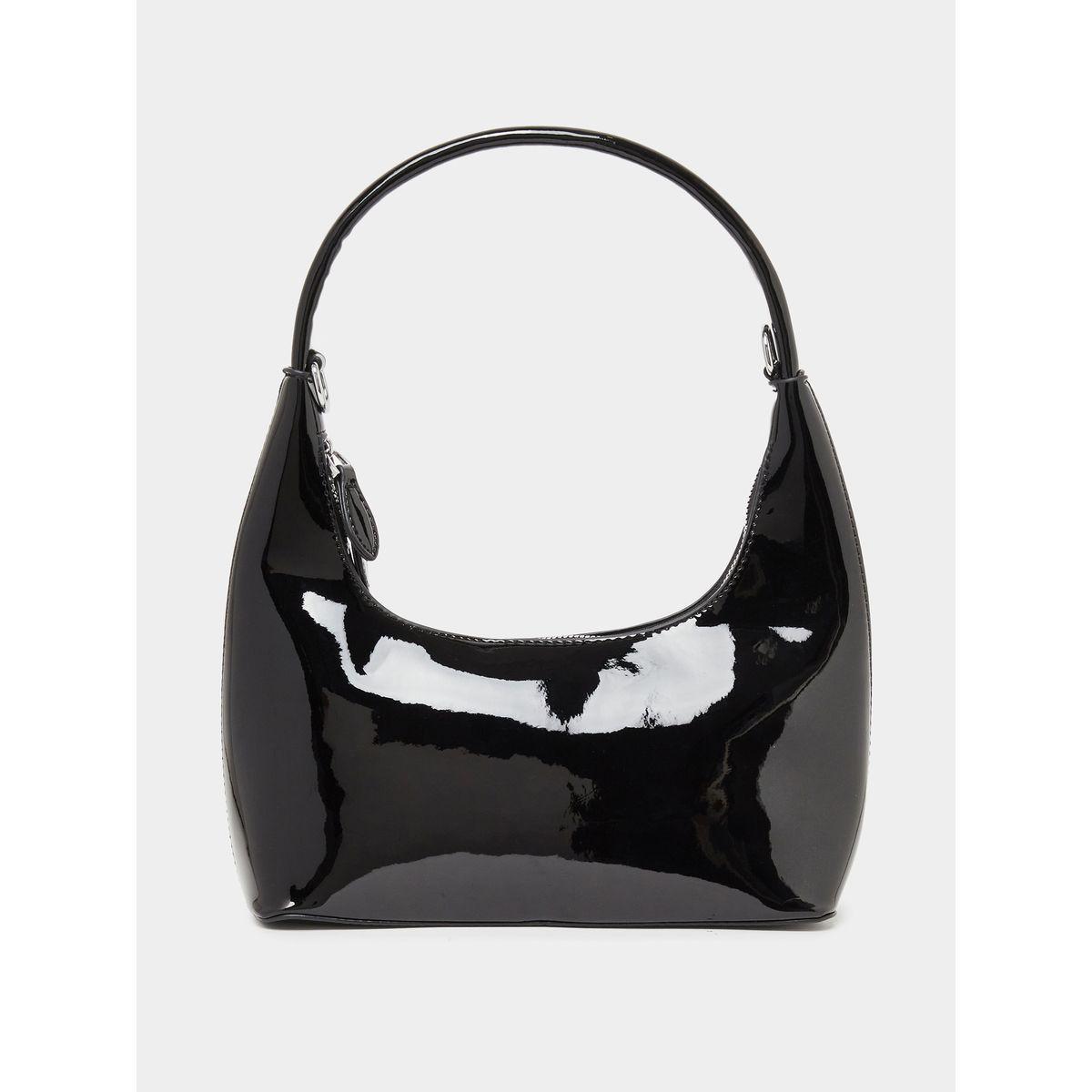 Styli Faux Leather Shoulder Bag with Zip Closure & Chain Strap-women-bagsandwallets-handbags-image-4