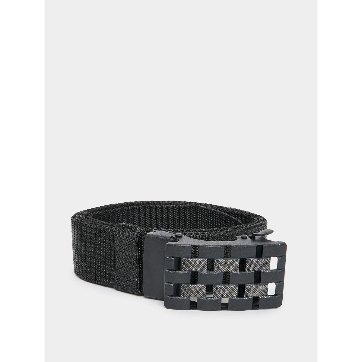 Styli Textured Belt with Metal Buckle-men-beltsandwallets-belts-image-1