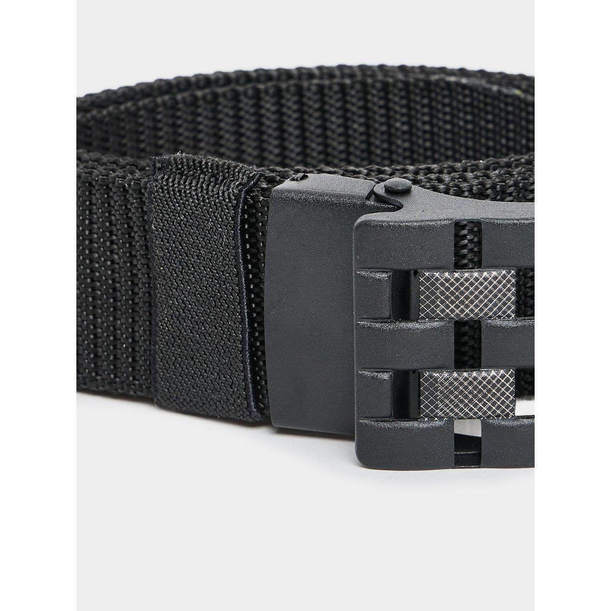 Styli Textured Belt with Metal Buckle-men-beltsandwallets-belts-image-2