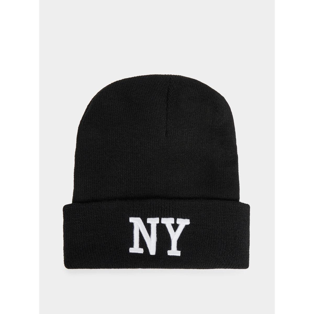 Styli NY Embroidery Knit Beanie-men-caps-image-1