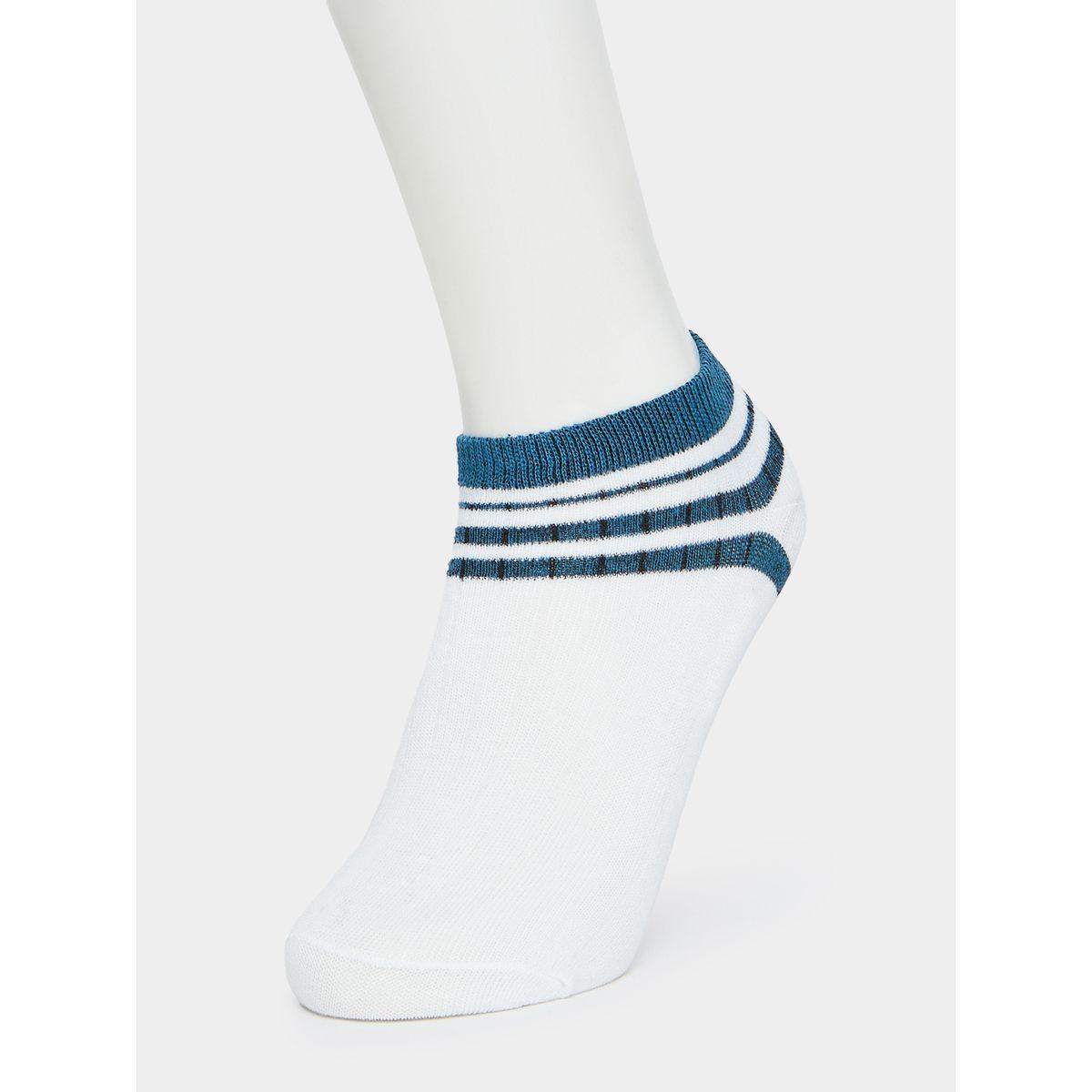 Styli Pack of 5 - Striped Cuff Ankle Socks-men-socks-image-10