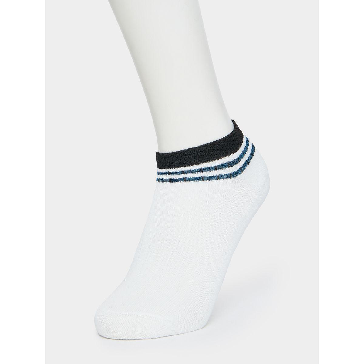 Styli Pack of 5 - Striped Cuff Ankle Socks-men-socks-image-2