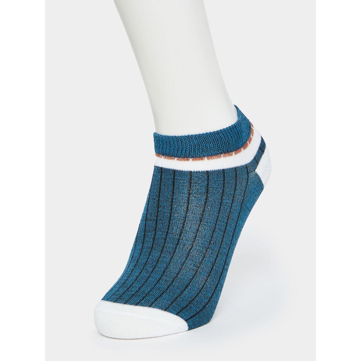 Styli Pack of 5 - Striped Cuff Ankle Socks-men-socks-image-8