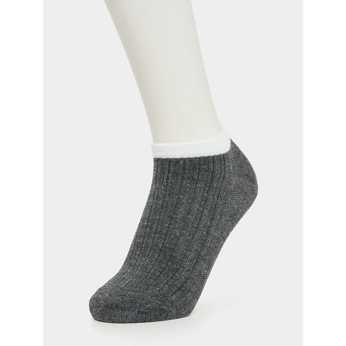 Styli Pack of 5 - Contrast Ankle Length Socks-men-socks-image-4