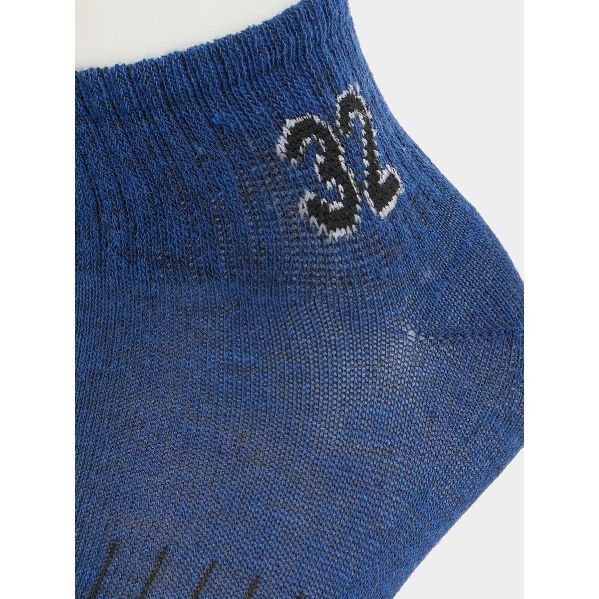 Styli Pack of 5 - Embroidered Detail Ribbed Shoe Ankle Socks-men-socks-image-7