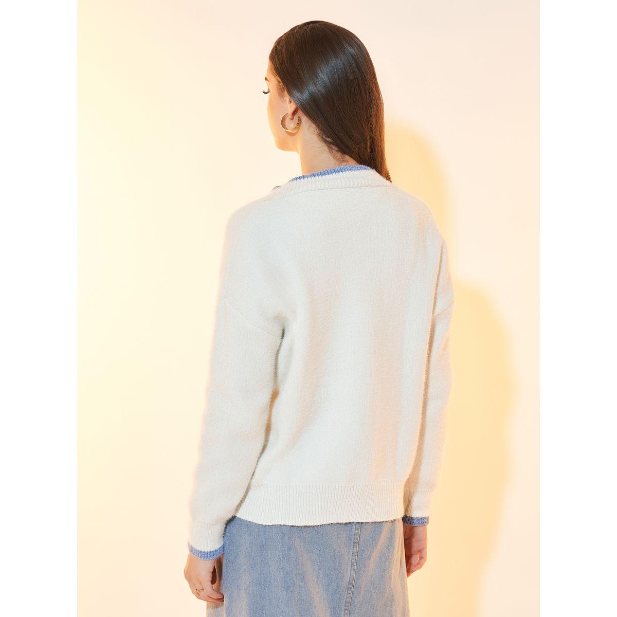 كارديجان بجيب أمامي وتفاصيل مُتباينة-women-winterwear-cardigansandjumpers-cardigans-image-1