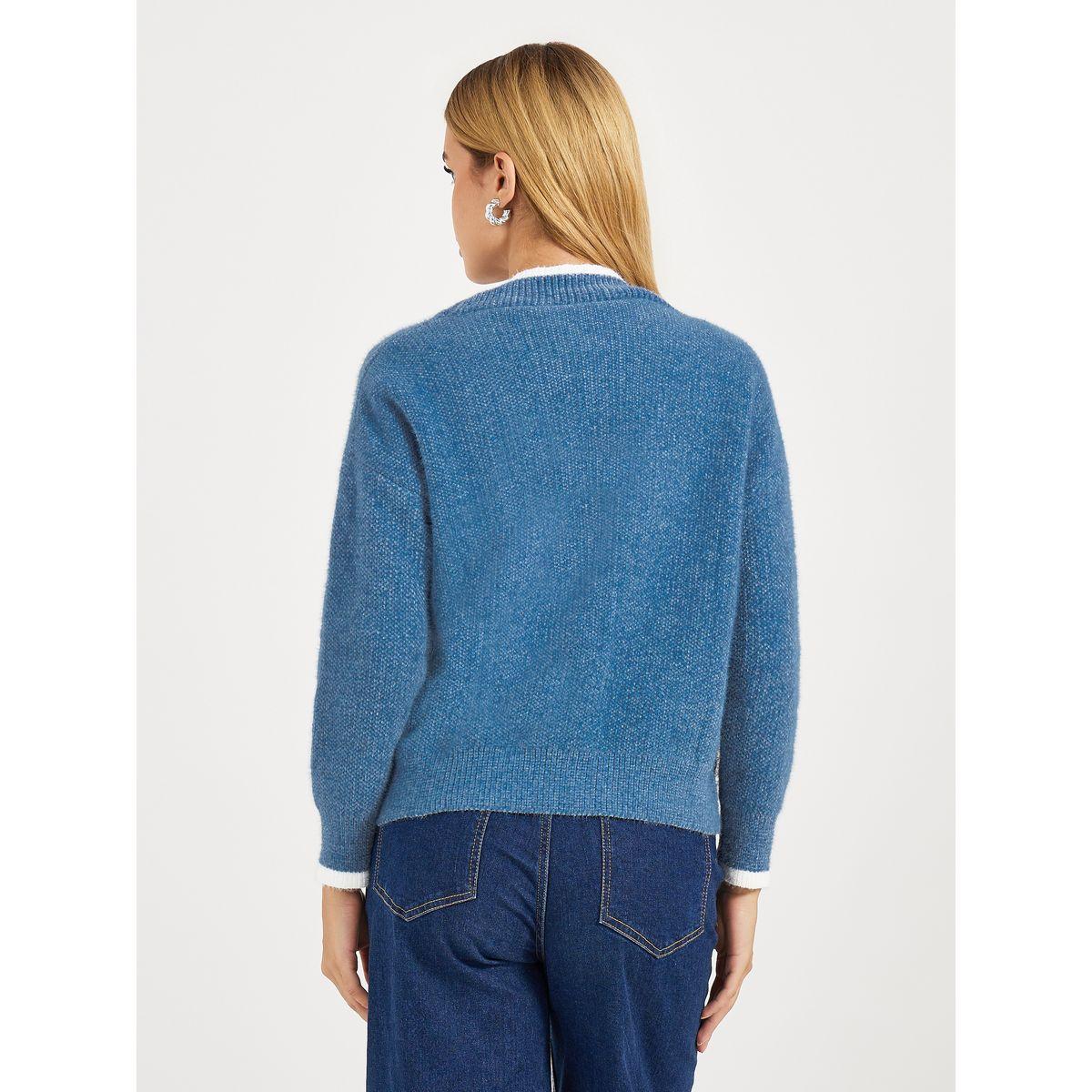 كارديجان بتفاصيل مُتباينة وأزرار غلق-women-winterwear-cardigansandjumpers-cardigans-image-4