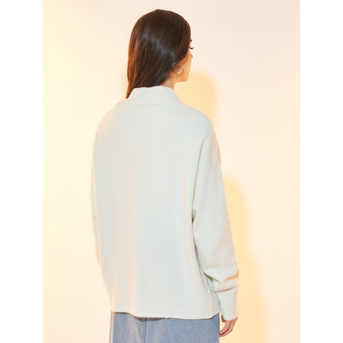 Styli Knitted Front Zip Longline Cardigan-women-winterwear-cardigansandjumpers-cardigans-image-4
