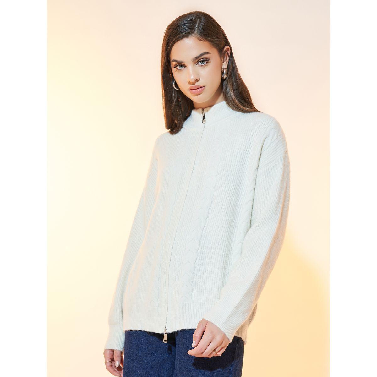 Styli Textured Cable Knit Zip Up Sweater-women-clothing-cardigansandjumpers-jumpers-image-5