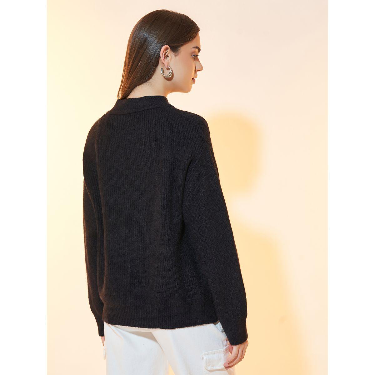 Styli Textured Cable Knit Zip Up Sweater-women-clothing-cardigansandjumpers-jumpers-image-4