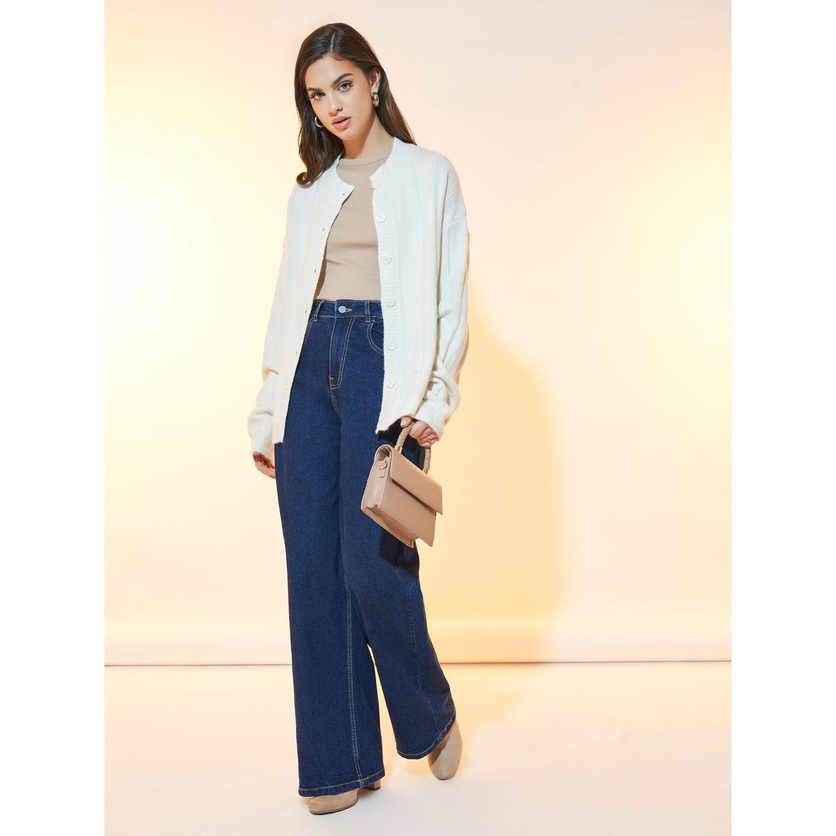 Styli Solid Long Sleeves Front Button Cardigan-women-winterwear-cardigansandjumpers-cardigans-image-2