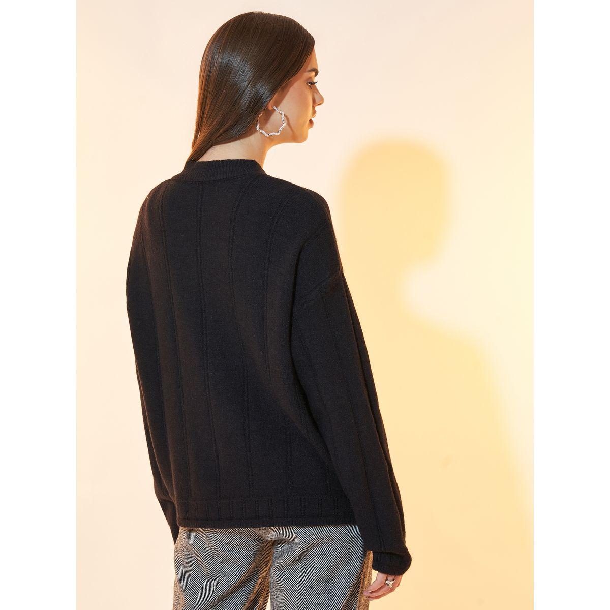 Styli Solid Long Sleeves Front Button Cardigan-women-winterwear-cardigansandjumpers-cardigans-image-4