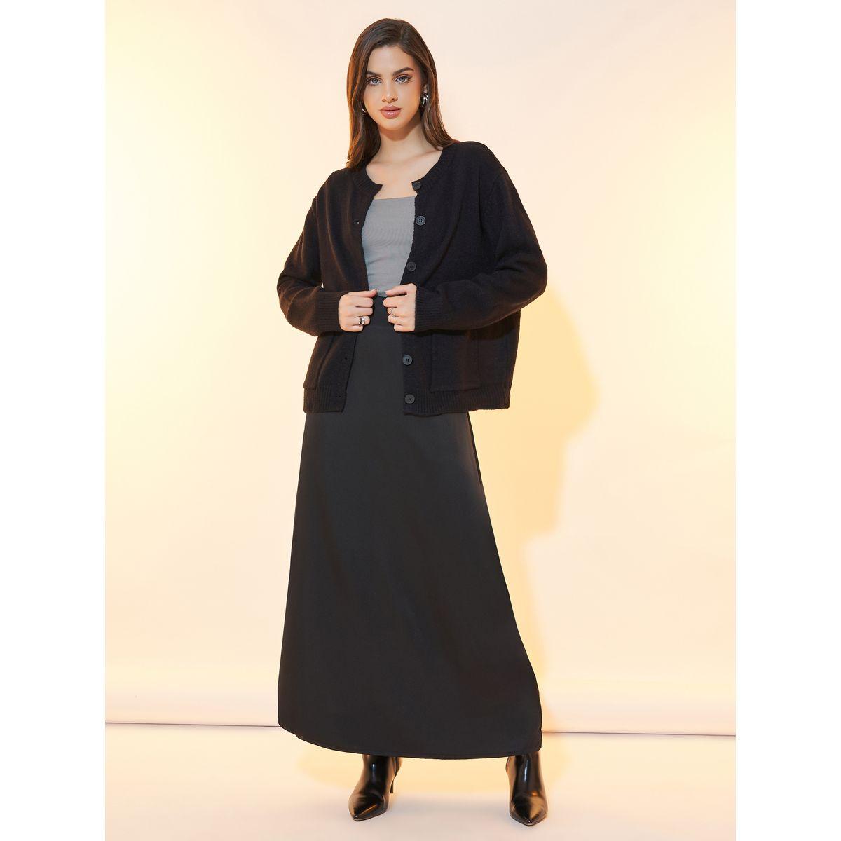 Styli Solid Front Button Cardigan with Patch Pocket-women-winterwear-cardigansandjumpers-cardigans-image-2