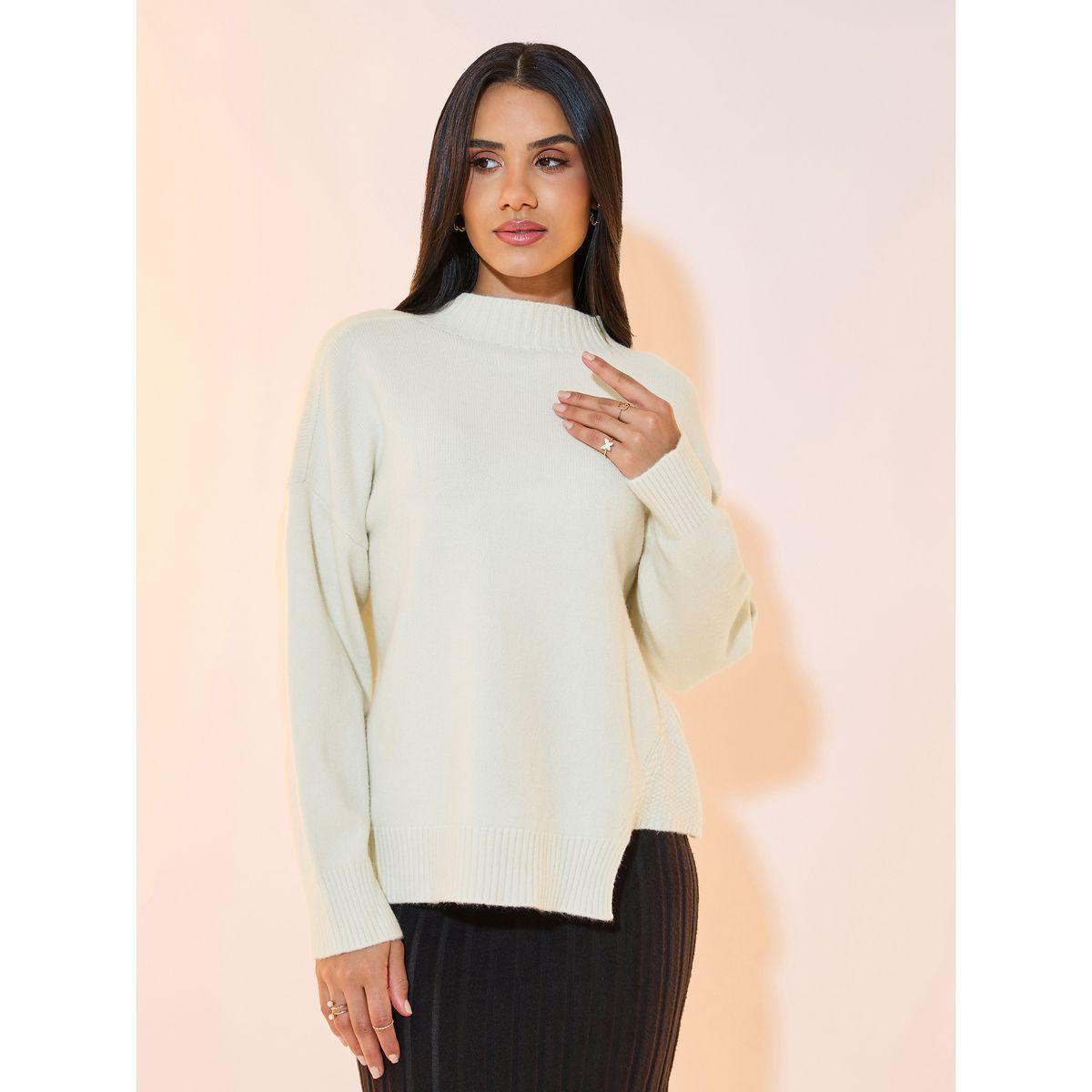 Styli Asymmetric Hem Knitted Sweater-women-clothing-cardigansandjumpers-jumpers-image-1