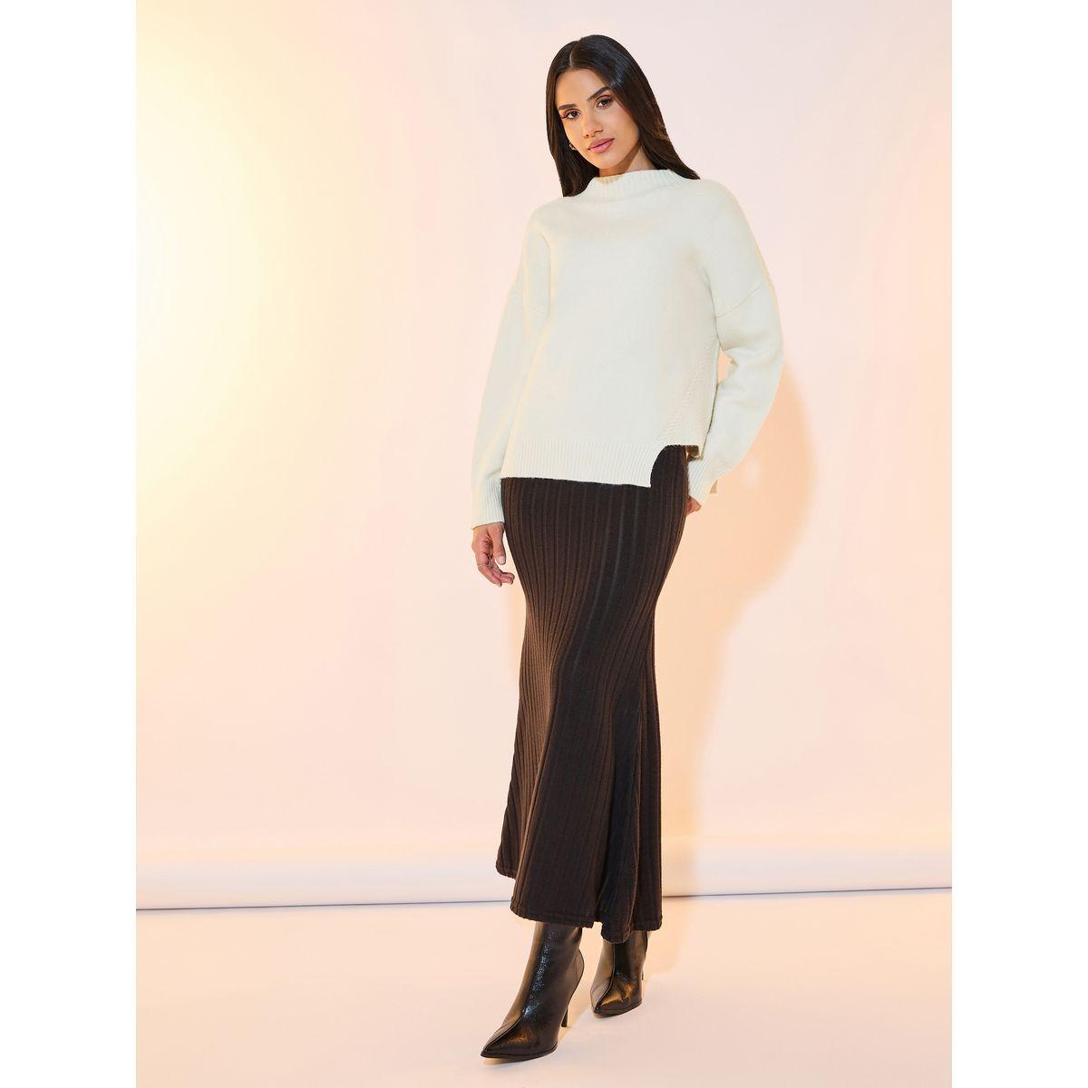 Styli Asymmetric Hem Knitted Sweater-women-clothing-cardigansandjumpers-jumpers-image-2