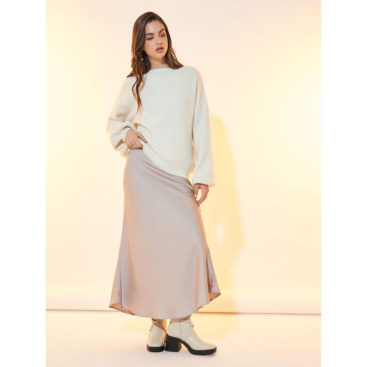 Styli Round Neck Knitted Sweater with Dropped Shoulder-women-winterwear-cardigansandjumpers-jumpers-image-2