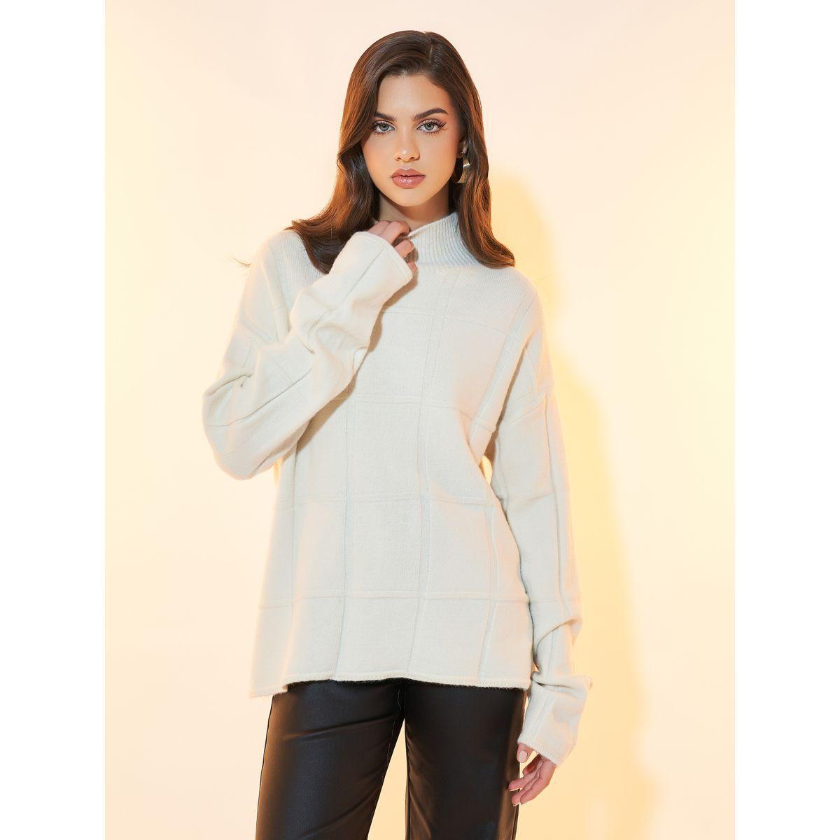Styli Textured Knit Turtle Neck Sweater-women-clothing-cardigansandjumpers-jumpers-image-1