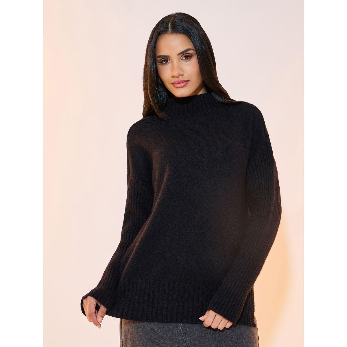 Styli Relaxed Fit Longline Turtle Neck Sweater-women-clothing-cardigansandjumpers-jumpers-image-1