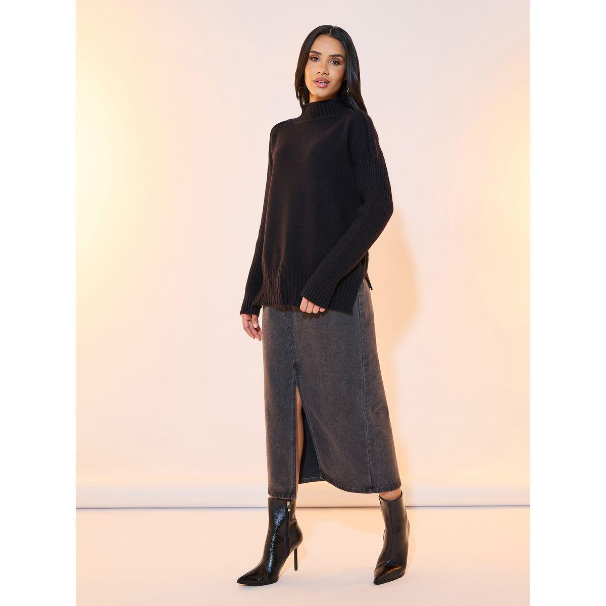 Styli Relaxed Fit Longline Turtle Neck Sweater-women-clothing-cardigansandjumpers-jumpers-image-2