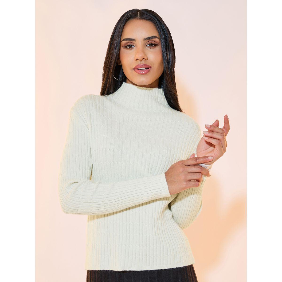 Styli Textured Knit Turtle Neck Sweater-women-clothing-cardigansandjumpers-jumpers-image-1