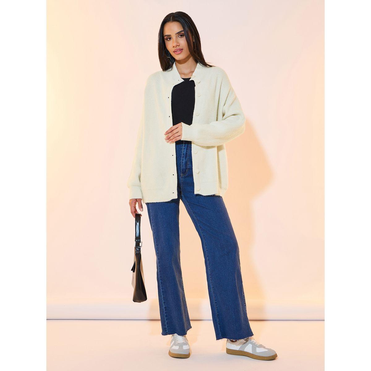 Styli Relaxed Fit Front Button Cardigan-women-winterwear-cardigansandjumpers-cardigans-image-3
