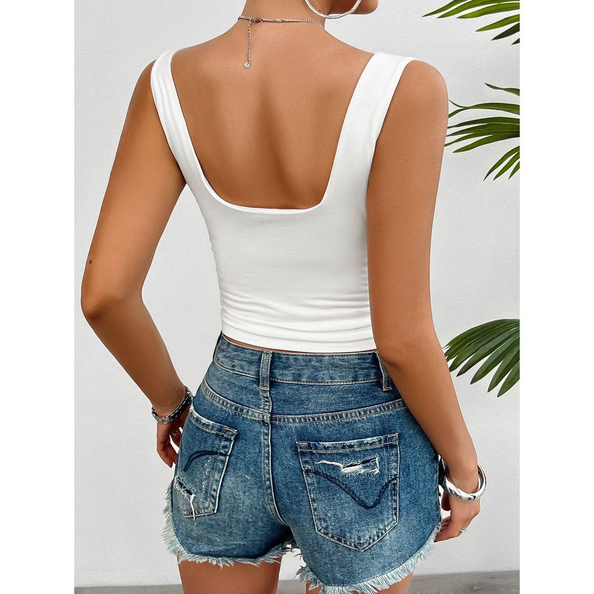 DY X Styli  Ruffled Edge Square Neck Cami-women-clothing-tshirts-image-5
