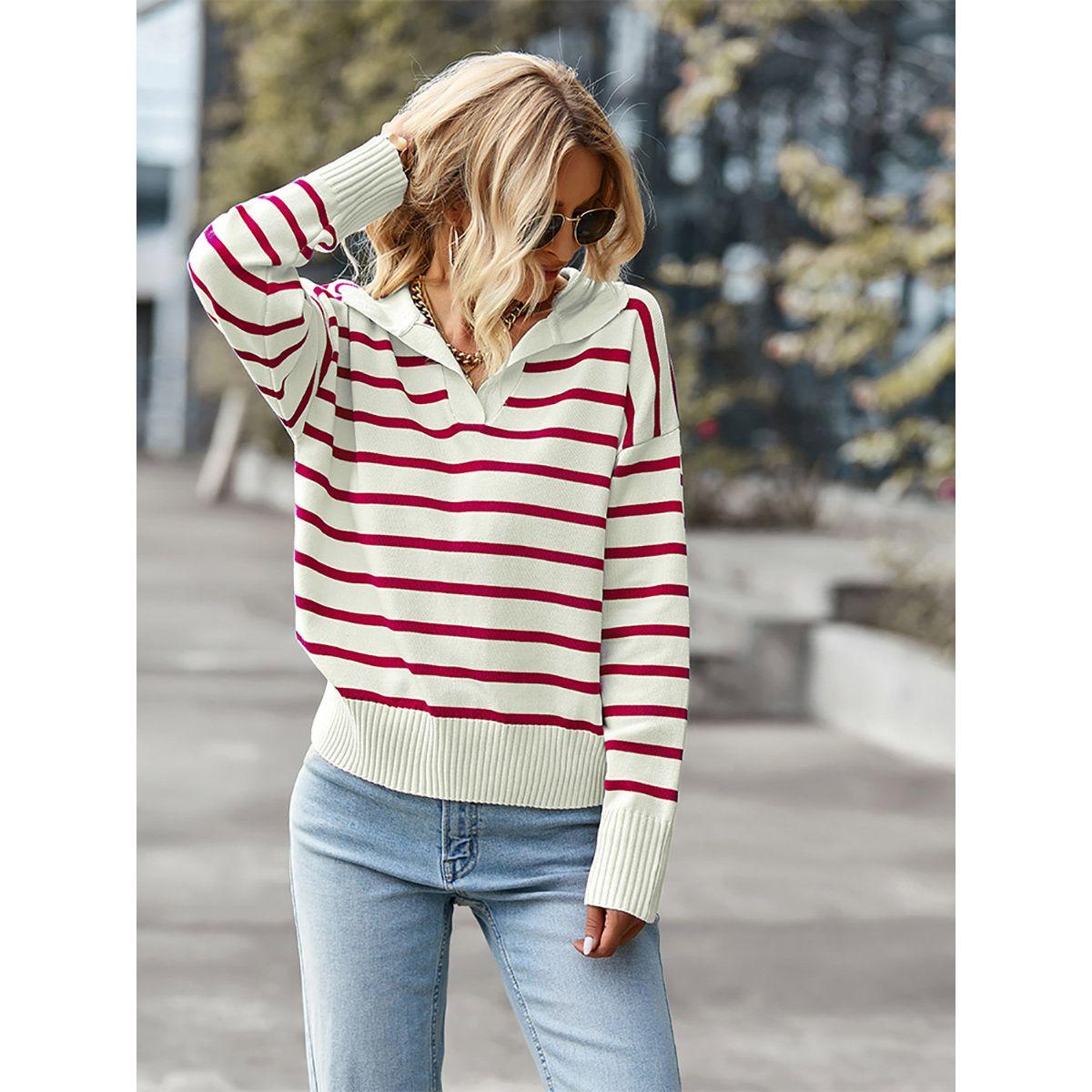 سويتر بياقة بولو وقصة عادية دي واي × ستايلي-women-clothing-cardigansandjumpers-jumpers-image-4