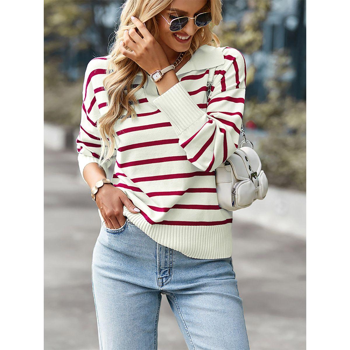 سويتر بياقة بولو وقصة عادية دي واي × ستايلي-women-clothing-cardigansandjumpers-jumpers-image-8