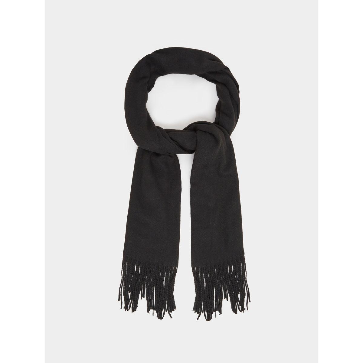 وشاح رأس سادة بحواف مزينة بشراشيب-women-clothingaccessories-scarves-image-1