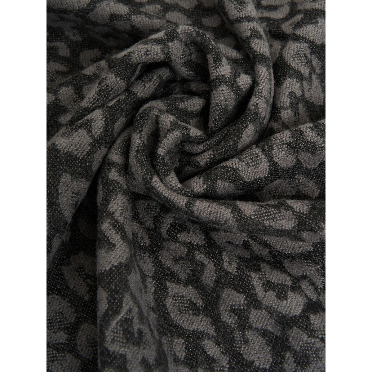 Styli Animal Print Scarf with Fringe-women-winterwear-scarves-image-2