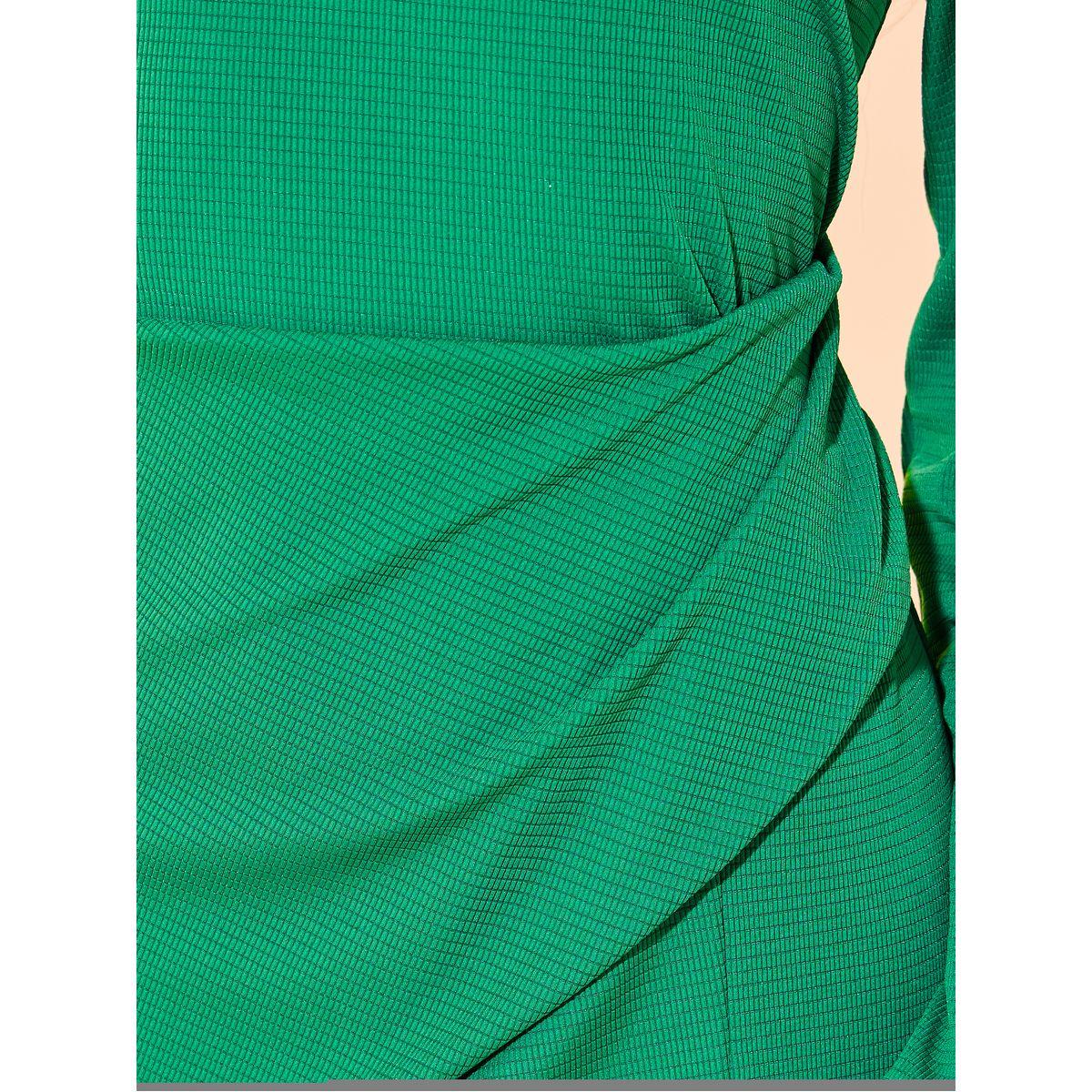 Styli Textured Midi Dress with Split Hem-women-clothing-dresses-image-3