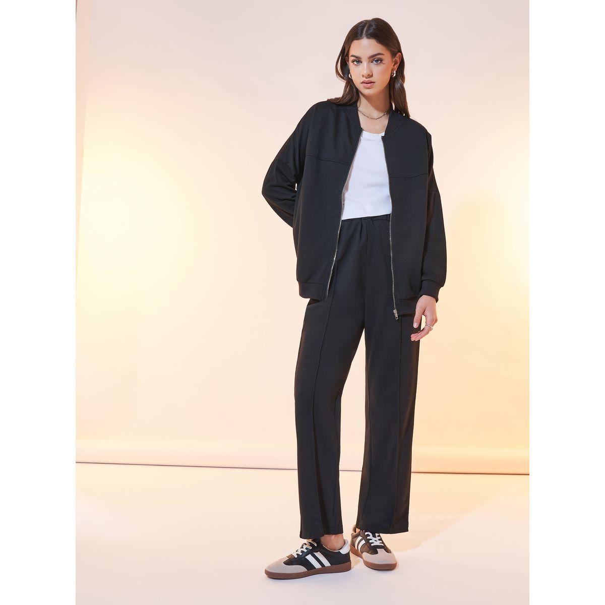 Styli Relaxed Fit Front Zip Jacket & Joggers Co-Ords-women-clothing-coordsets-image-1