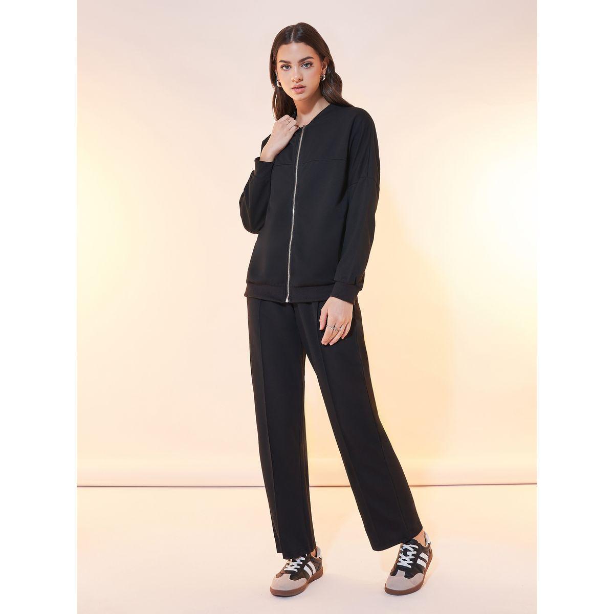 Styli Relaxed Fit Front Zip Jacket & Joggers Co-Ords-women-clothing-coordsets-image-2