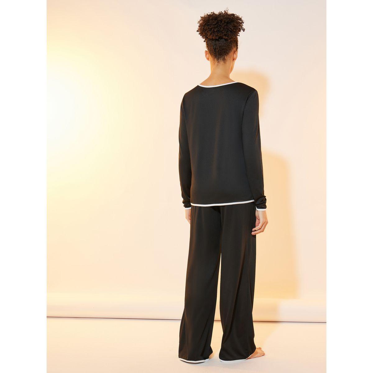 Styli Contrast Edge Long Sleeve Top & Pyjama Set-women-clothing-nightwear-pyjamas-longsets-image-6
