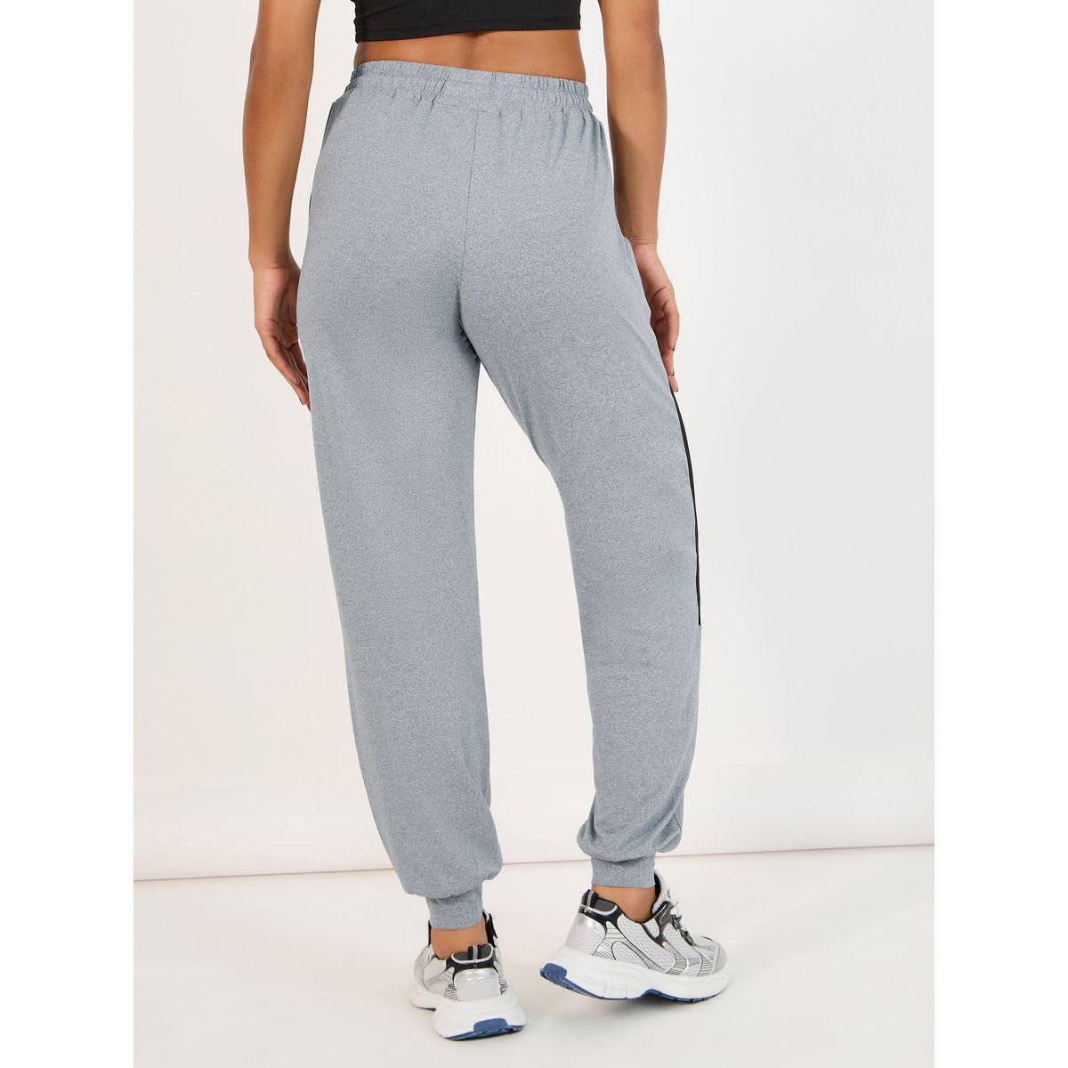 Styli Melange Contrast Drawstring & Side Stripe Joggers-women-clothing-sportswearandactivewear-bottoms-image-4